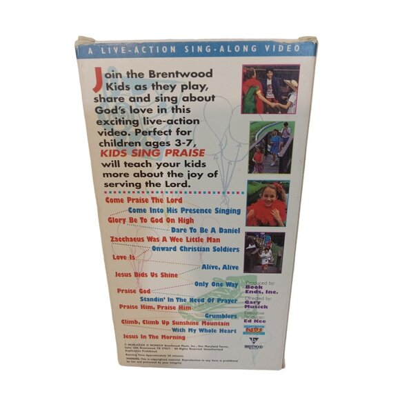 VHS Tape Sing Along Video Kids Sing Praise 17 Scripture Fun Songs Volume 2 - Picture 4 of 4